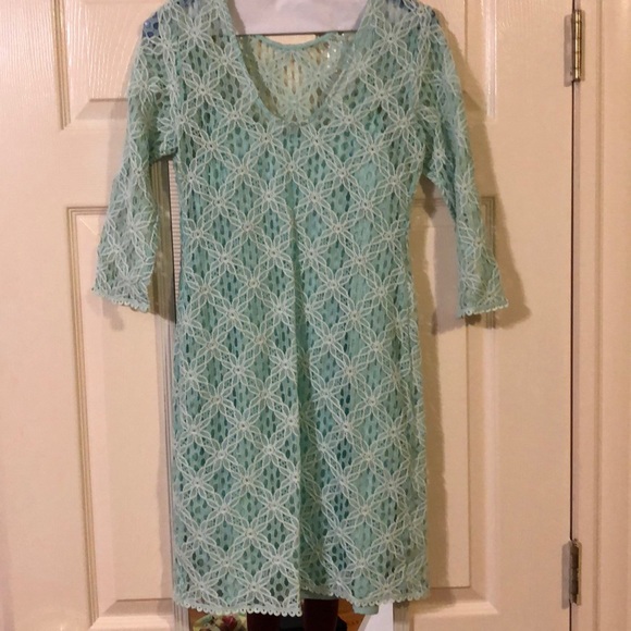 Dolce Vita green eye-lit dress - Picture 3 of 5